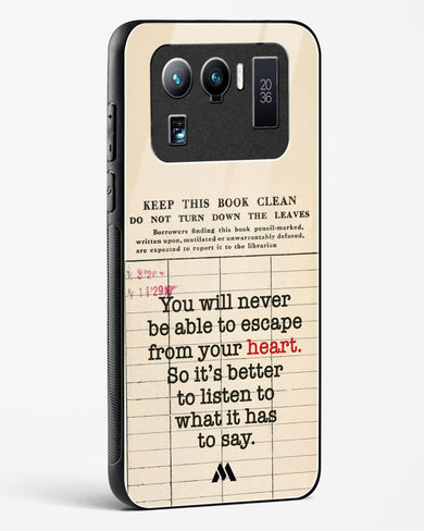 Listen to your Heart Glass Case Phone Cover (Xiaomi)