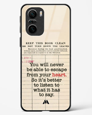 Listen to your Heart Glass Case Phone Cover (Xiaomi)