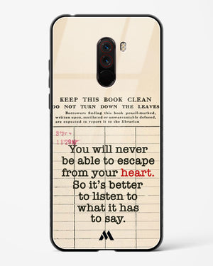 Listen to your Heart Glass Case Phone Cover (Xiaomi)