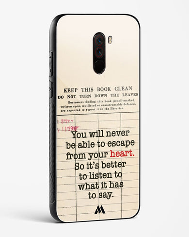 Listen to your Heart Glass Case Phone Cover (Xiaomi)