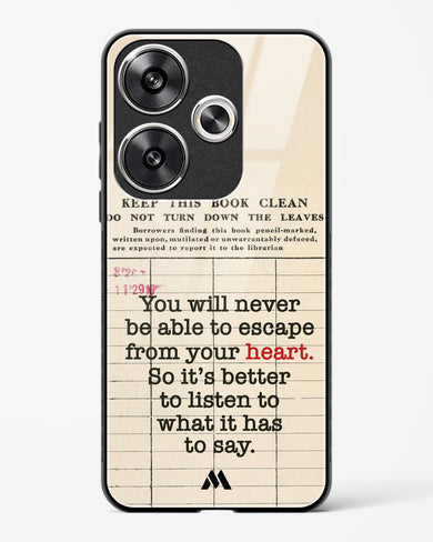 Listen to your Heart Glass Case Phone Cover (Xiaomi)