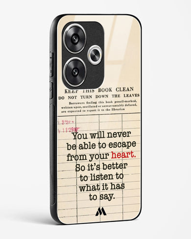 Listen to your Heart Glass Case Phone Cover (Xiaomi)