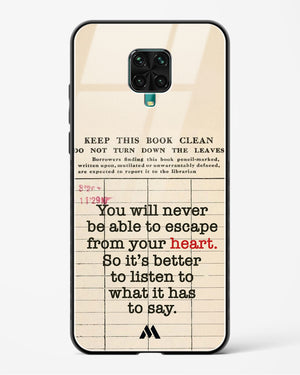 Listen to your Heart Glass Case Phone Cover (Xiaomi)