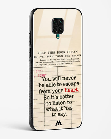 Listen to your Heart Glass Case Phone Cover (Xiaomi)