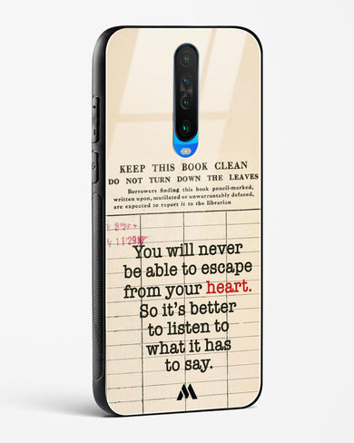 Listen to your Heart Glass Case Phone Cover (Xiaomi)