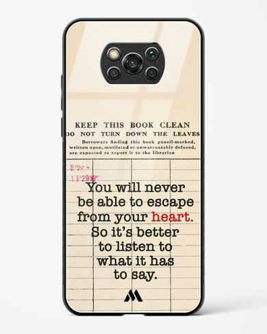 Listen to your Heart Glass Case Phone Cover (Xiaomi)