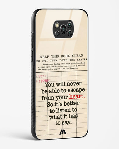 Listen to your Heart Glass Case Phone Cover (Xiaomi)