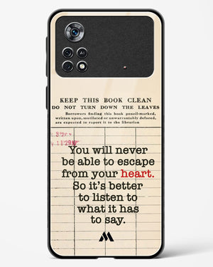 Listen to your Heart Glass Case Phone Cover (Xiaomi)