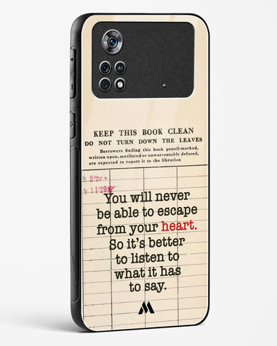 Listen to your Heart Glass Case Phone Cover (Xiaomi)