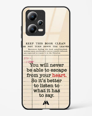 Listen to your Heart Glass Case Phone Cover (Xiaomi)