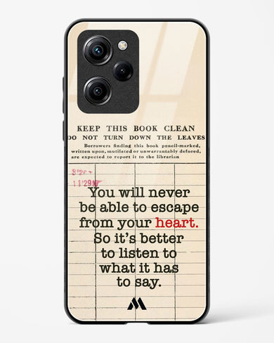 Listen to your Heart Glass Case Phone Cover (Xiaomi)