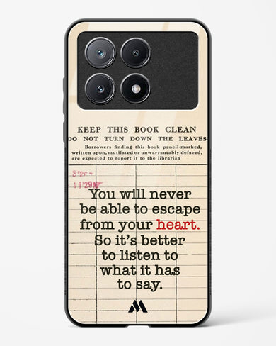 Listen to your Heart Glass Case Phone Cover (Xiaomi)