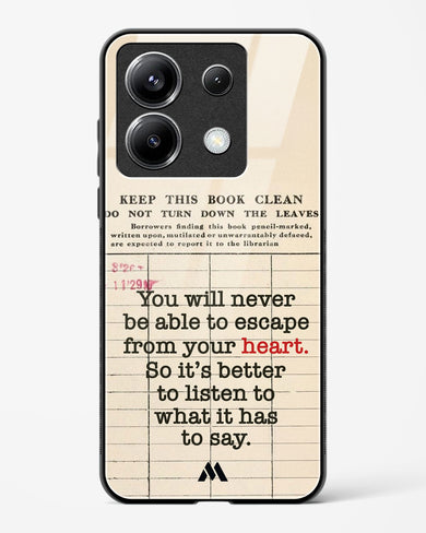 Listen to your Heart Glass Case Phone Cover (Xiaomi)