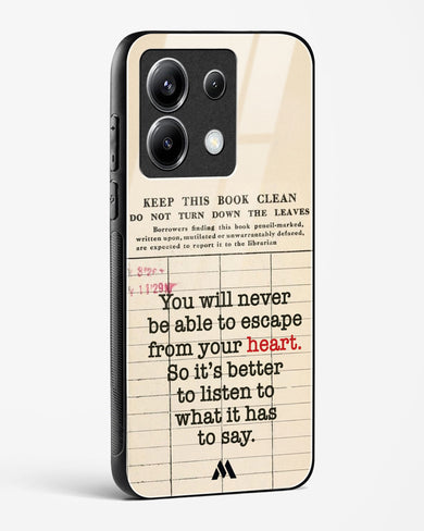 Listen to your Heart Glass Case Phone Cover (Xiaomi)