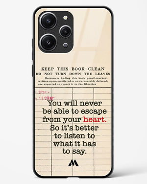 Listen to your Heart Glass Case Phone Cover (Xiaomi)