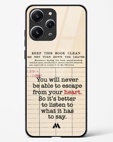 Listen to your Heart Glass Case Phone Cover (Xiaomi)