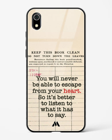 Listen to your Heart Glass Case Phone Cover (Xiaomi)