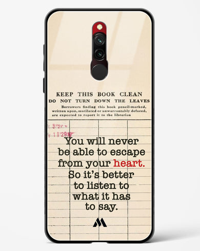 Listen to your Heart Glass Case Phone Cover (Xiaomi)