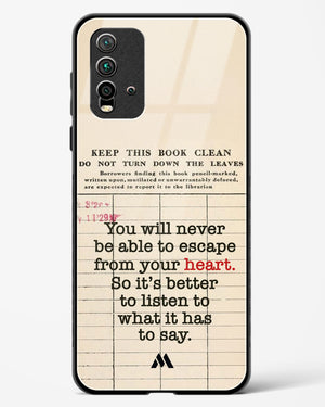 Listen to your Heart Glass Case Phone Cover (Xiaomi)