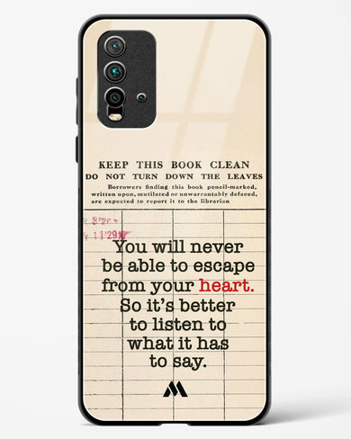 Listen to your Heart Glass Case Phone Cover (Xiaomi)