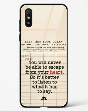 Listen to your Heart Glass Case Phone Cover (Xiaomi)
