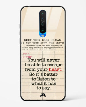 Listen to your Heart Glass Case Phone Cover (Xiaomi)