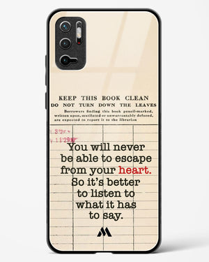 Listen to your Heart Glass Case Phone Cover (Xiaomi)