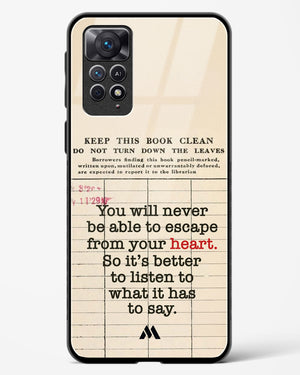 Listen to your Heart Glass Case Phone Cover (Xiaomi)