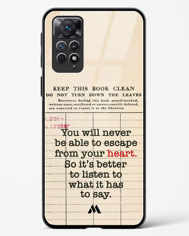 Listen to your Heart Glass Case Phone Cover (Xiaomi)