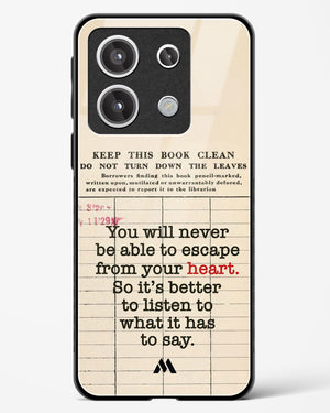 Listen to your Heart Glass Case Phone Cover (Xiaomi)