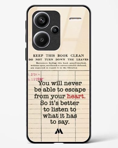 Listen to your Heart Glass Case Phone Cover (Xiaomi)
