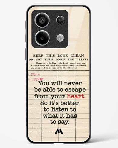 Listen to your Heart Glass Case Phone Cover (Xiaomi)