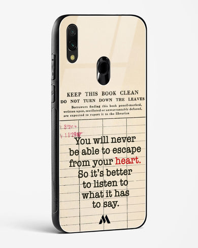 Listen to your Heart Glass Case Phone Cover (Xiaomi)