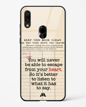 Listen to your Heart Glass Case Phone Cover (Xiaomi)