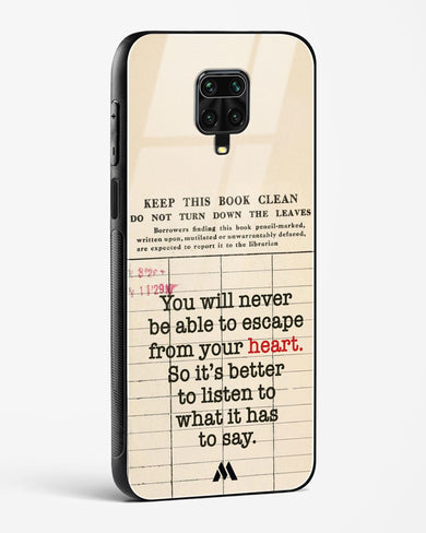 Listen to your Heart Glass Case Phone Cover (Xiaomi)