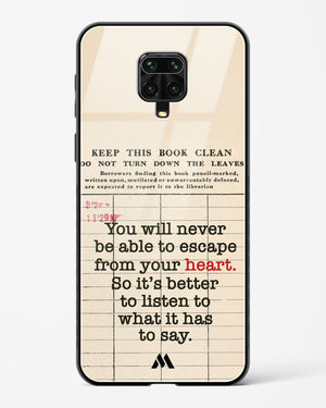 Listen to your Heart Glass Case Phone Cover (Xiaomi)