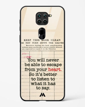 Listen to your Heart Glass Case Phone Cover (Xiaomi)