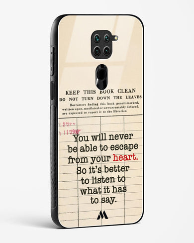 Listen to your Heart Glass Case Phone Cover (Xiaomi)