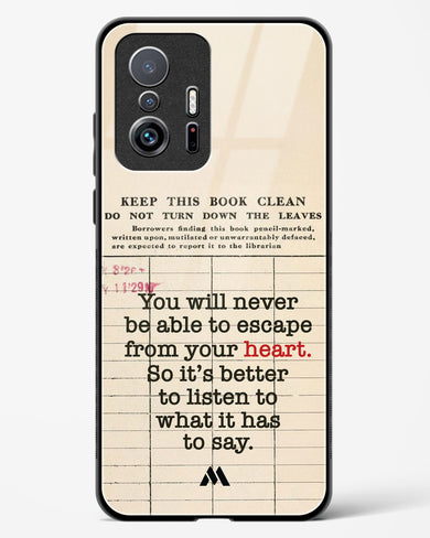 Listen to your Heart Glass Case Phone Cover (Xiaomi)