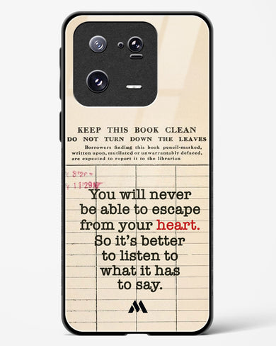 Listen to your Heart Glass Case Phone Cover (Xiaomi)