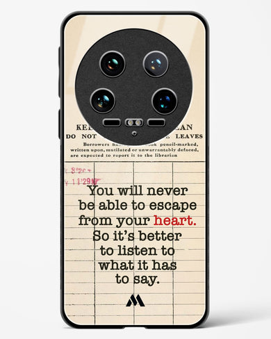 Listen to your Heart Glass Case Phone Cover (Xiaomi)
