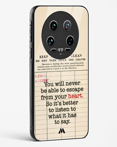Listen to your Heart Glass Case Phone Cover (Xiaomi)