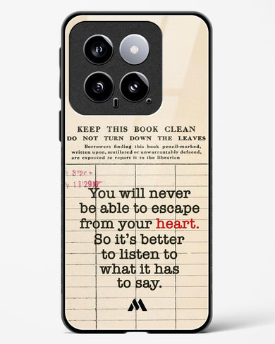 Listen to your Heart Glass Case Phone Cover (Xiaomi)