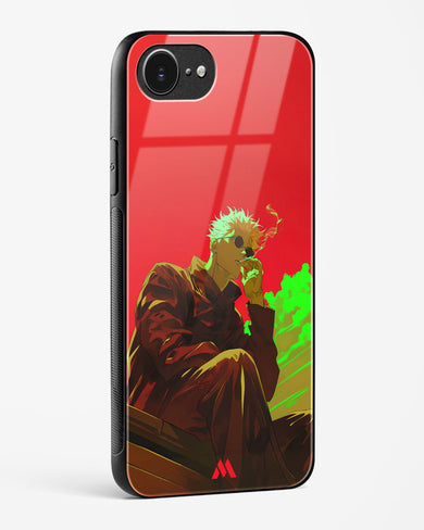 Scarlet Skies Serene Eyes Glass Case Phone Cover (Apple)