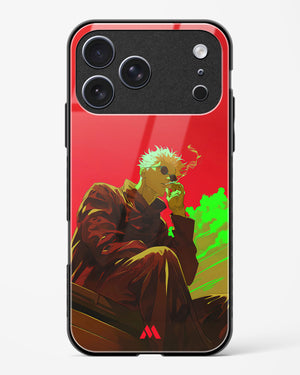 Scarlet Skies Serene Eyes Glass Case Phone Cover (Apple)