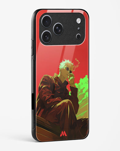 Scarlet Skies Serene Eyes Glass Case Phone Cover (Apple)