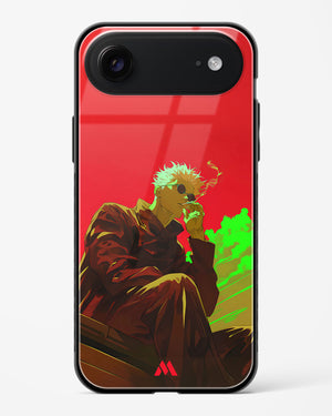 Scarlet Skies Serene Eyes Glass Case Phone Cover (Apple)