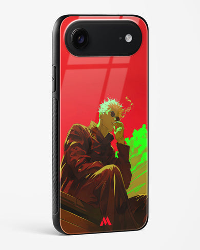 Scarlet Skies Serene Eyes Glass Case Phone Cover (Apple)