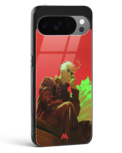 Scarlet Skies Serene Eyes Glass Case Phone Cover (Google)