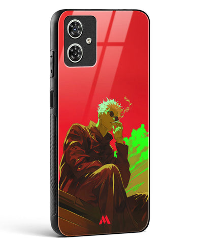 Scarlet Skies Serene Eyes Glass Case Phone Cover (Motorola)